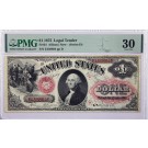 Series 1875 $1 Large Size Red Seal Legal Tender Note Fr#24 PMG VF30 Staple Holes