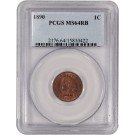 1890 1C Indian Head Cent PCGS MS64 RB Red Brown Uncirculated Coin