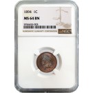 1894 1C Indian Head Cent NGC MS64 BN Brown Brilliant Uncirculated Toned Coin