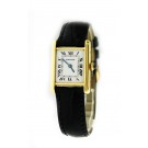 Vintage Cartier 20.5mm x 28mm 18k Yellow Gold Mechanical Tank Watch