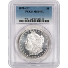 1878 CC Carson City $1 Morgan Silver Dollar PCGS MS64 PL Proof Like Coin