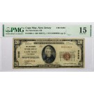 Series Of 1929 $20 FRN Cape May New Jersey Ch# 9285 Fr#1802-1 PMG Choice Fine 15