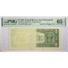 1985 $1 FRN Minneapolis Fr#1913-I Insufficient Inking Error PMG Gem UNC 65 EPQ