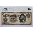 Series Of 1886 $5 Large Size Silver Certificate Brown Seal Fr#264 PMG Ch Fine 15