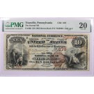 1882 $10 The Second NB Of Titusville Brown Back Fr#480 Charter#879 PMG VF20
