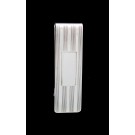 Tiffany & Co Sterling Silver Engine Turned 3 Vertical Stripe Money Clip No Mono