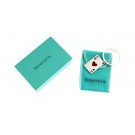 Vintage 1992 Tiffany & Co Sterling Silver Ace Of Hearts Charm Tag Key Ring 