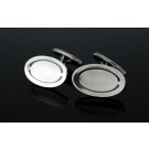 Vintage Pair Of Georg Jensen Denmark #75 925 Sterling Silver Oval Cufflinks