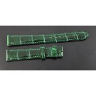 Camille Fournet Maria Gaspari 14mm x 11.5mm Green Alligator Leather Watch Strap