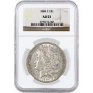 1884 S $1 Morgan Silver Dollar NGC AU53 About Uncirculated Key Date Coin