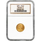 1892 $2.50 Liberty Head Quarter Eagle Gold NGC MS64 Brilliant Uncirculated Coin