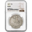 1877 T$1 Trade Dollar Silver NGC VF20 Very Fine Coin 
