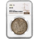 1901 $1 Morgan Silver Dollar NGC XF45 Extremely Fine Key Date Coin