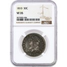 1810 50C Capped Bust Silver Half Dollar NGC VF35 Very Fine Circulated Coin