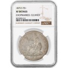 1875 S $1 Trade Dollar Silver NGC XF Details Chopmarked Cleaned Coin