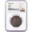 1824/4 50C Capped Bust Silver Half Dollar Overton 109 O-109 NGC VF30 Coin