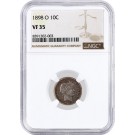 1898 O 10C Barber Dime Silver NGC VF35 Very Fine Circulated Key Date Coin