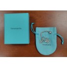 Vintage Tiffany & Co 925 Sterling Silver Bicycle Key Chain Holder With Box Pouch
