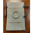 Vintage David Yurman Cable Classic 2.5mm Sterling Silver Band Ring Size 9.5