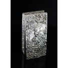 Antique Art Nouveau Adolf Mayer 800 Fine Silver Gold Wash Repousse Trinket Box