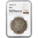 1879 CC Carson City $1 Morgan Silver Dollar NGC AG3 Circulated Key Date Coin
