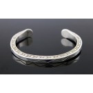 1979 Raymond Twinhorse San Felipe Native American Sterling Silver Cuff Bracelet
