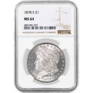 1878 S $1 Morgan Silver Dollar NGC MS64 Brilliant Uncirculated Coin #680
