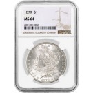 1879 $1 Morgan Silver Dollar NGC MS64 Brilliant Uncirculated Coin #680