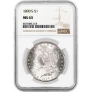 1890 S $1 Morgan Silver Dollar NGC MS63 Uncirculated Key Date Coin