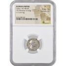 AD 68 -69 Roman Empire Galba AR Denarius Silver NGC Ancients Fine 4/5