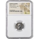 AD 69 Roman Empire Otho AR Denarius Silver NGC Ancients Fine Strike Surface 4/5