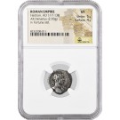 AD 117 -138 Roman Empire Hadrian AR Denarius Silver NGC Ancients VF 5/5 4/5