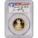 2016 W $25 1/2 oz Proof Gold American Eagle PCGS PR70 DCAM FS Edmund Moy Label
