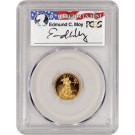 2016 W $5 1/10 oz Proof Gold American Eagle PCGS PR70 DCAM FS Edmund Moy Label