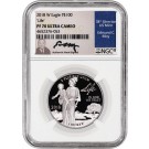 2018 W $100 Proof American Platinum Eagle Life 1 oz .9995 NGC PF70 Ultra Cameo	