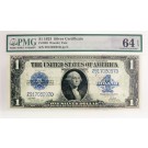 Series Of 1923 $1 Large Size Note Silver Certificate Fr#239 PMG Ch UNC 64 EPQ