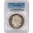 1891 CC Carson City $1 Morgan Silver Dollar PCGS MS64 Uncirculated Coin