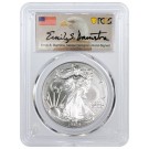 2023 $1 1 oz Silver American Eagle PCGS MS70 FDOI Emily Damstra Signed Label