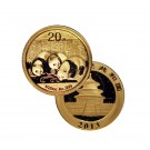 2013 20 Yuan 1/20 oz .999 Chinese Gold Panda Uncirculated Coin BU Sealed
