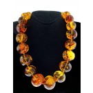 Tiffany & Co Paloma Picasso 18k Yellow Gold Graduated Amber Beaded Necklace 27"