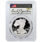 2022 W $1 Proof Silver American Eagle PCGS PR70 DCAM Emily Damstra Advanced Release