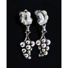 Georg Jensen Harald Nielsen Denmark 40 Sterling Silver Moonlight Grapes Earrings