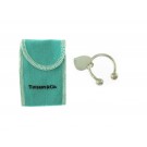 Vintage 2001 Tiffany & Co Sterling Silver Heart Tag Charm Horseshoe Key Ring