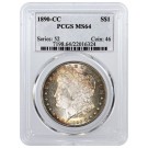1890 CC Carson City $1 Morgan Silver Dollar PCGS MS64 Key Date Toned Coin