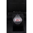 Christian Tse Prismatic 43mm Stainless Steel Black White Diamond Digital Watch 