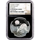2019 $2 Niue Proof Australia at Night Kangaroo 1 oz .999 Silver NGC PF70 UC ER
