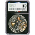 2023 $5 Niue Eric Bloodaxe Gilt High Relief Vault Box Series 5 NGC X MS10 Antiqued