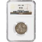 1921 25C Standing Liberty Silver Quarter NGC VF35 Fine Key Date Coin
