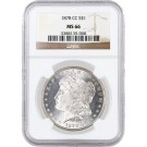 1878 CC Carson City $1 Morgan Silver Dollar NGC MS66 Gem Uncirculated Key Date 
