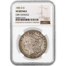 1903 S $1 Morgan Silver Dollar NGC VF Details Obverse Damage Key Date Coin